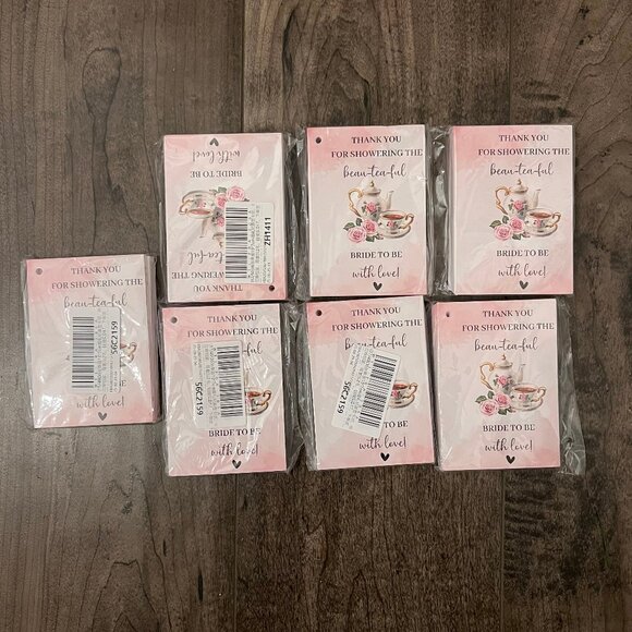 Organza Bags, Hemp Rope, Thank You Cards for Wedding Bridal Shower Gift - Picture 6 of 7